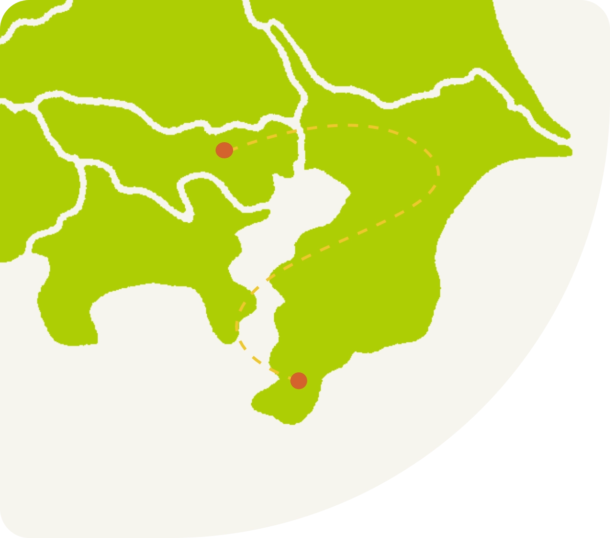東京と南房総の地図